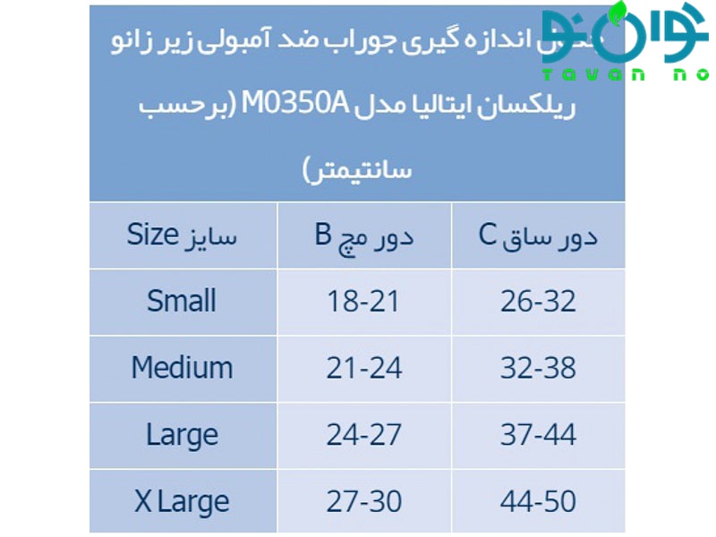 جوراب ضد آمبولی زیر زانو ریلکسان ایتالیا مدل M0350A- پنجه باز سفید