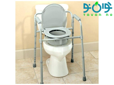صندلی چهارپایه توالت فرنگی با قابلیت تنظیم ارتفاع