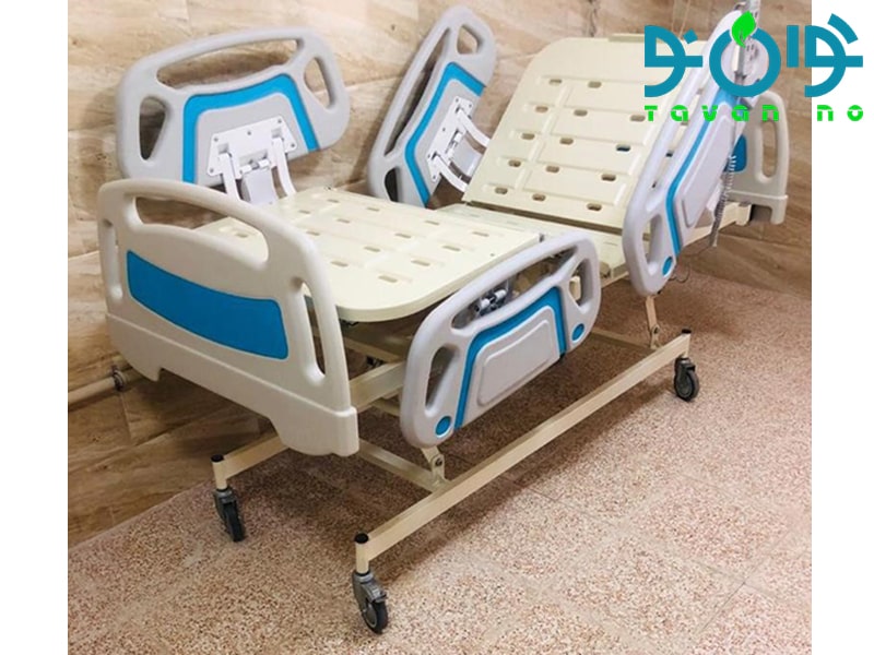 تخت بیمارستانی سه شکن با قابلیت تنظیم ارتفاع (موتور ریچمت)