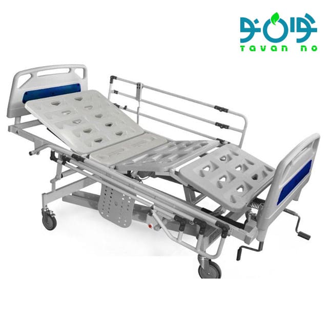 تخت بیمارستانی مکانیکی سه شکن با تنظیم ارتفاع